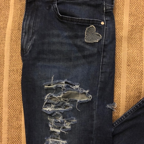 Calvin Klein Distressed Skinny Jeans Size 6 - Picture 6 of 7